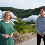 Landscape Artist of the Year presenters Joan Bakewell and Stephen Mangan